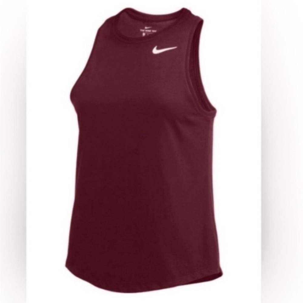 NWT Nike Maroon Dry High Neck Tank Top Size Large